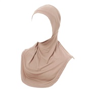 (Free Size )(  khaki) big hedging cotton bottoming  pure color soft bottoming head