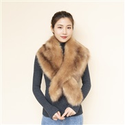 (130)( camel)imitate fox shawl fur collar leather scarf Winter warm velvet Collar occidental style