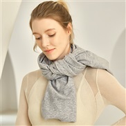 (128CM)( Light gray)Autumn and Winter wool scarf fashion samll shawl Collar woman thick warm long style scarf