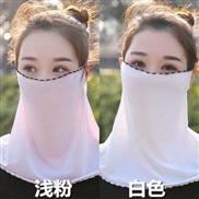 ( black  light pink + white**)surface Sunscreen Mask summer shawl woman draughty