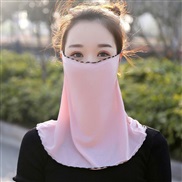 ( black  hide powder **)surface Sunscreen Mask summer shawl woman draughty