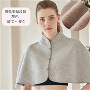 (Free Size 90~180)( Lens   Light gray)Autumn and Winter velvet warm shawl cotton