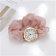 ( Pink)bref personalty fashon Alloy Bracelets bref fashon lesure temperament lady cloth belt quartz watch