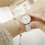 ( white+)fashion leisure daisy night-luminous lady student watchns Pearl Bracelets