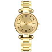 (Gold) steel belt watch  lady lesure woman watch-face quartz watch-faceomen atches