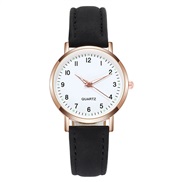 ( black)fashon nght-lumnous watch woman style bref dgt retro frostng leather small fresh lesure quartz watch