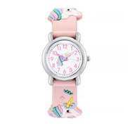 ( Pink) watch  lovely pattern quartz watch  color plastc belt boy grl wrst-watches
