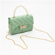 ( green)Pearl portable shoulder messenger  trend woman bag chain lady Shoulder bag bag   elly bag