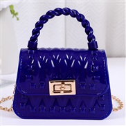 ( Navy blue)ladies handbag samll bag messenger PV Mini samll bag portable  elly bag