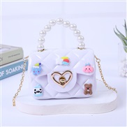 ( white  Lens  ) handbag handmade shoulder messenger  Mini Pearl handbag  Jelly bag