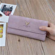 ( Pink)lady coin bag woman long style bag Wallets leather fashion retro high capacity samll bag
