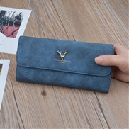 ( blue)lady coin bag woman long style bag Wallets leather fashion retro high capacity samll bag