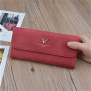 ( red)lady coin bag woman long style bag Wallets leather fashion retro high capacity samll bag