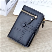( black)coin bag lady short style occidental style more Card purse woman buckle zipper coin Purse fashion coin bag