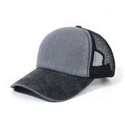 (  black + gray) baseball cap  spring summer Cowboy outdoor sports Shade sunscreen draughty cap
