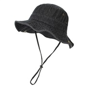 (  black)spring summer hat  lady retro Cowboy Bucket hat fashion leisure draughty sunscreen Shade