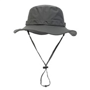(L58-61cm)(  Dark grey)Outdoor hat Bucket hat man spring summer man woman sun hat draughty Waterproof