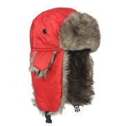 (  red) hat Autumn and Winter velvet thick warm wind man Outdoor