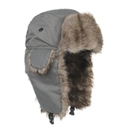 (  gray) hat Autumn and Winter velvet thick warm wind man Outdoor