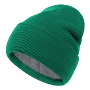 (  green)occidental style lady knitting Autumn and Winter velvet warm woolen pure color leisure hedging hat