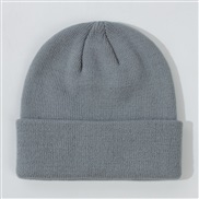 (S0-2 years old)(  light gray)child hat  Autumn and Winter occidental style woolen knitting hedging man woman Baby hat