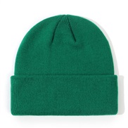 (S0-2 years old)( Dark green)child hat  Autumn and Winter occidental style woolen knitting hedging man woman Baby hat