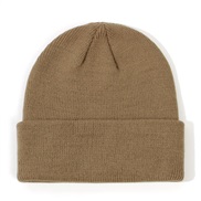 (M2-6 years old)(  khaki)child hat  Autumn and Winter occidental style woolen knitting hedging man woman Baby hat