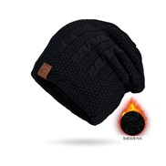 ( black)Winter man Outdoor hat occidental style warm knitting velvet hedging woolen