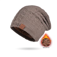(Coffee )Winter man Outdoor hat occidental style warm knitting velvet hedging woolen