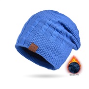 ( sapphire blue )Winter man Outdoor hat occidental style warm knitting velvet hedging woolen