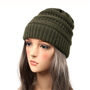 ( Olive green) occidental style Autumn and Winter woolen occidental style lady warm knitting brief pure color