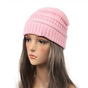 ( Pink) occidental style Autumn and Winter woolen occidental style lady warm knitting brief pure color