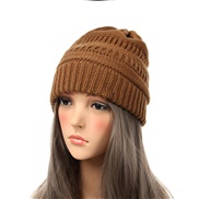 ( Dark brown) occidental style Autumn and Winter woolen occidental style lady warm knitting brief pure color