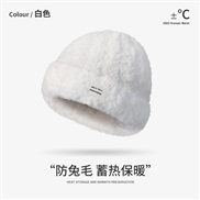 ( one size)(DMZ; white)Winter warm Bucket hat woman thick big head samll velvet hatD