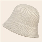 ( Beige) wool Bucket hat woman all-Purpose Korean style day hat retro Autumn and Winter knitting