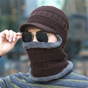 ( one size)( Brown)hat man velvet warm woolen Outdoor thick knitting hedging cotton man