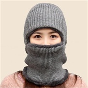 ( one size)( gray)hat man velvet warm woolen Outdoor thick knitting hedging cotton man