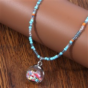 fashion noble wind concise color personality woman necklace
