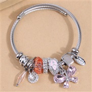fashion conciseOL shine butterfly all-Purpose temperament woman bangle