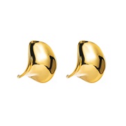 ( Gold)E occidental style bronze Irregular ear stud  briefI wind samll personality earrings woman