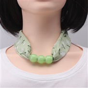 (Ligh green )Chiffon production scarves fashion woman print brief fashion all-Purpose ornament