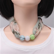 (green )Chiffon production scarves fashion woman print brief fashion all-Purpose ornament