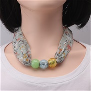 (Cyan )Chiffon production scarves fashion woman print brief fashion all-Purpose ornament