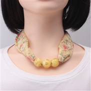 ( Gold)Chiffon production scarves fashion woman print brief fashion all-Purpose ornament