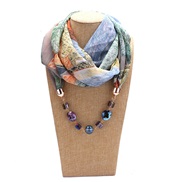 ( gray)Chiffon necklace woman spring Autumn and Winter fashion spring summer woman