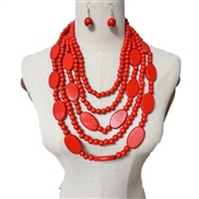 ( red) beads multilay...