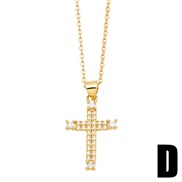 (D) cross necklace wo...