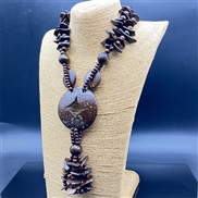 (2) rhombus long necklacejewelry ecklace  retro