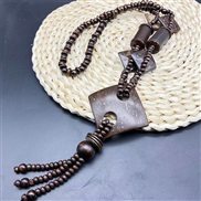(3) rhombus long necklacejewelry ecklace  retro