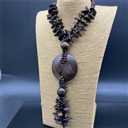 (4) rhombus long necklacejewelry ecklace  retro